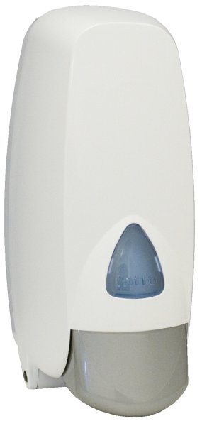 Zoom bild av Tvåldispenser påfyllningsbar, vit plast